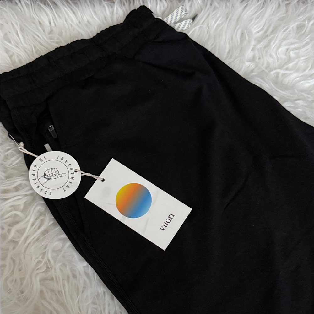 Vuori Ponto Performance Short 7” In Black Heather
